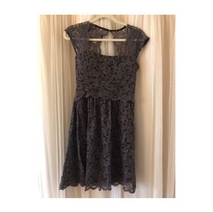 Gray lacey dress